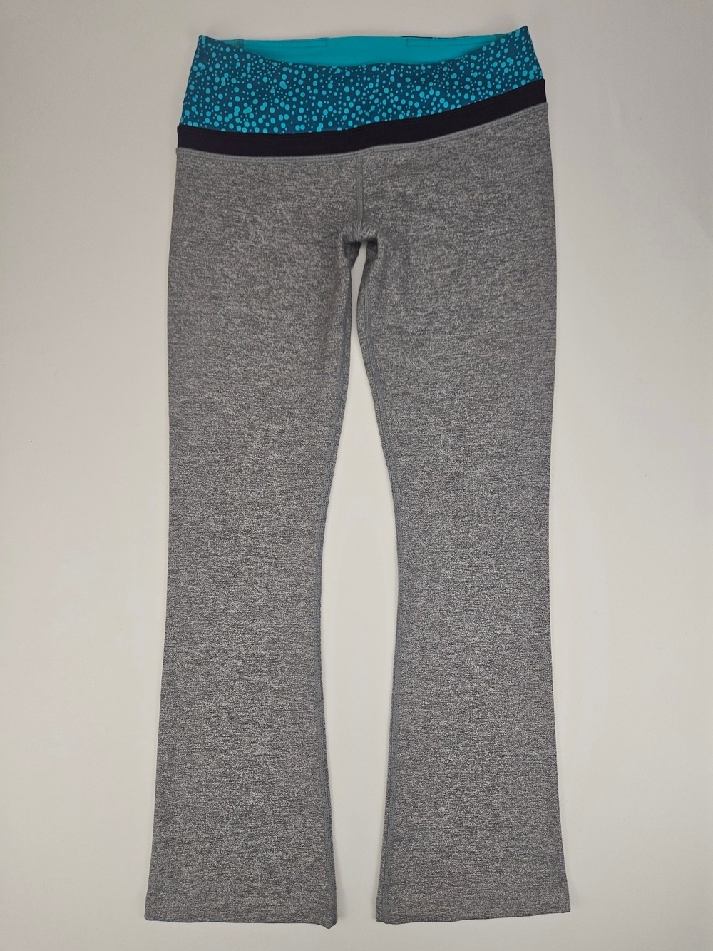 ivivva by Lululemon Girls Flare Yoga Pants Size 14 Grey Blue